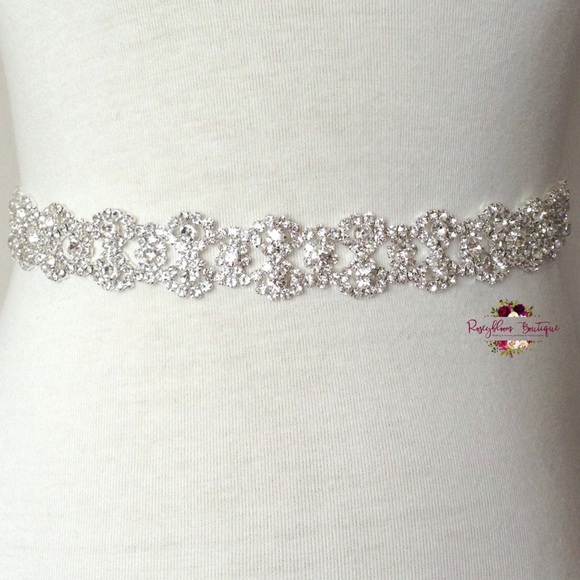 Accessories - Handmade Crystal Rhinestone Wedding Sash